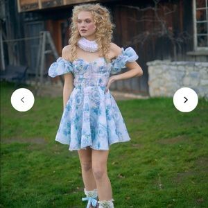 NWT Selkie La Belle Etoile Parliament Dress Sz XXL/ 1X/ 14 Blue Floral